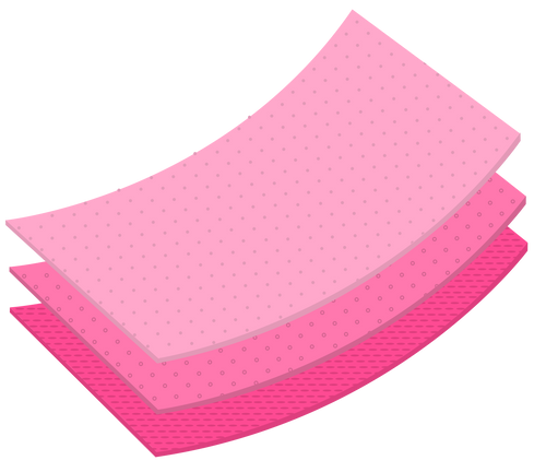 Les culottes menstruelles Eve and co c'est 3 couches différentes pour une absorption parfaite.